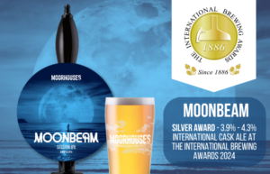 Moorhouse’s Brewery has been awarded Silver in the 3.9% - 4.3% International Cask Ale category at the International Brewing Awards 2024 for Moonbeam, Session IPA.