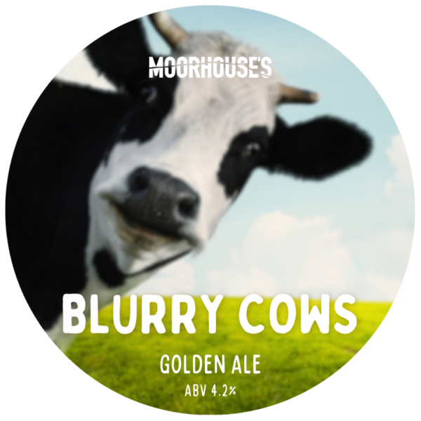 Blurry Cows, 4.2% Golden Ale Pump Clip