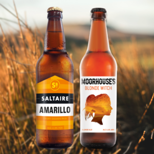 12 Bottle Bundle of blonde ales from Moorhouse's Brewery and Saltaire Brewery delivered to your door.