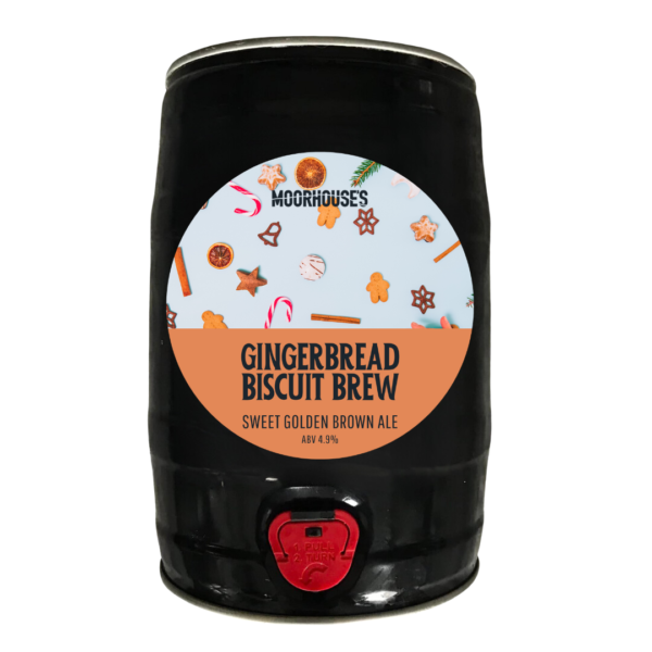 Gingerbread Biscuit Brew 4.9% Sweet Golden Brown Ale - 5L Mini Keg