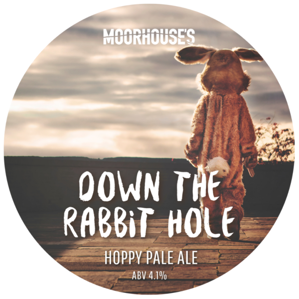 Down the Rabbit Hole 4.1% Hoppy Session Pale Ale Pump Clip